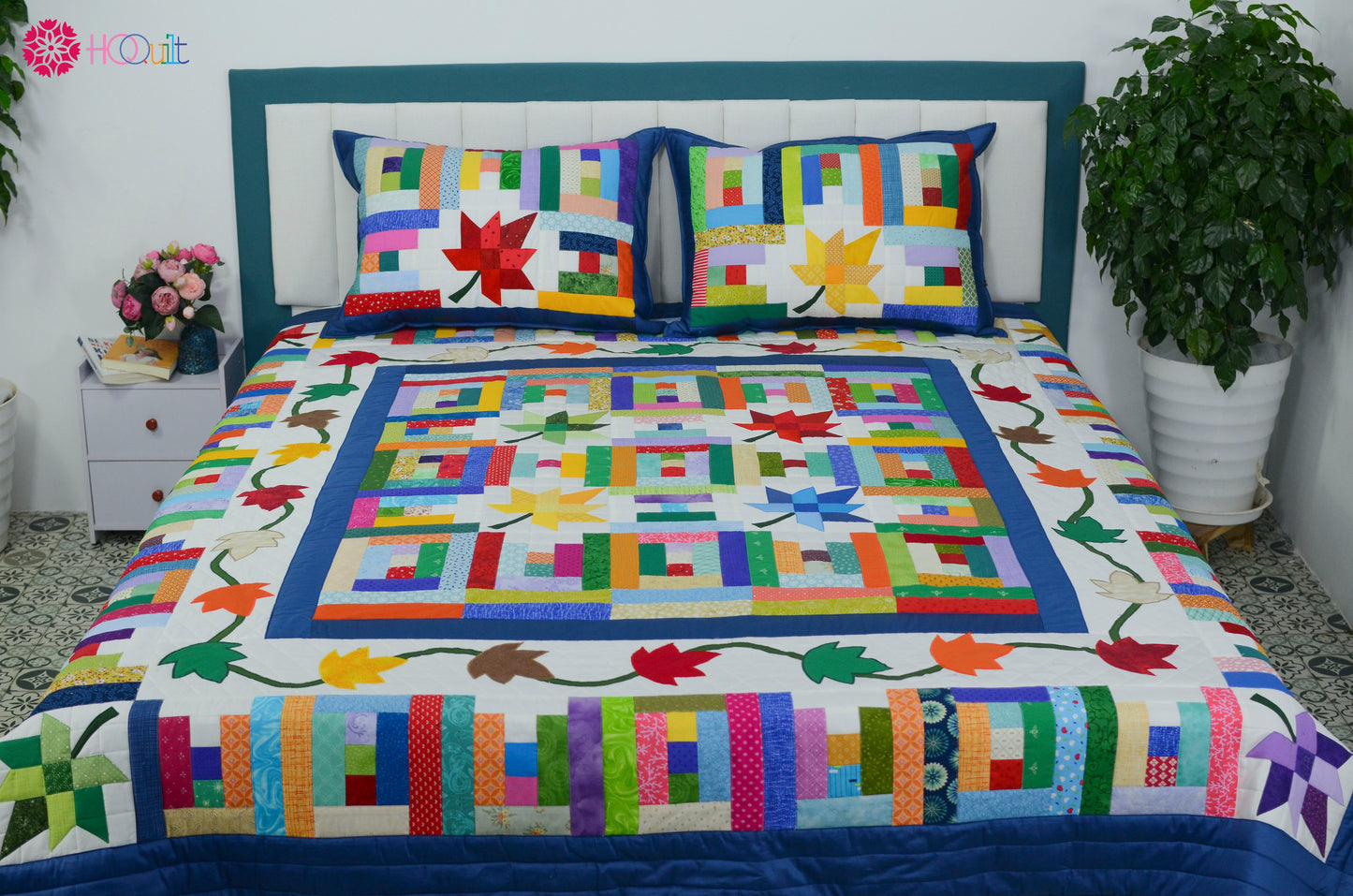 Maple Leaf Quilt Blanket